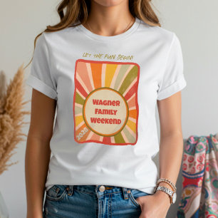 Camiseta Vacaciones familiares Colorful Fun Sunshine Retro