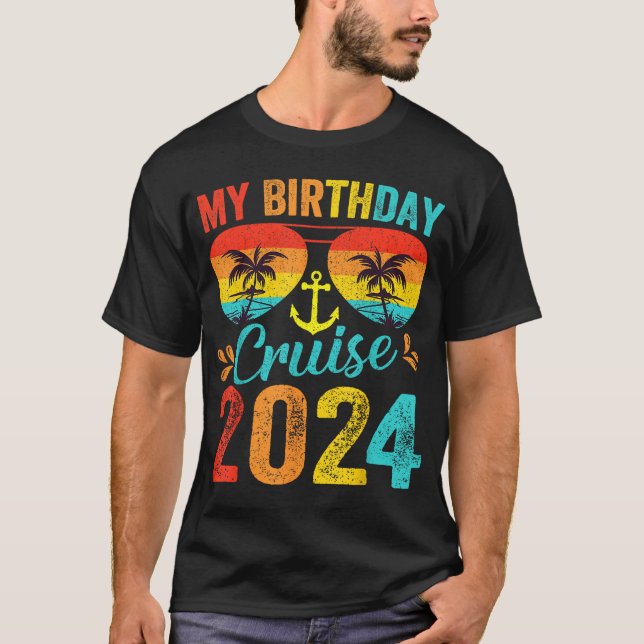 Camiseta Vacaciones familiares de crucero de cumpleaños 202 (Anverso)