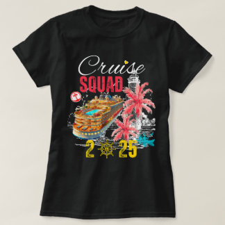Camiseta Vacaciones familiares de cruceros Squad 2025