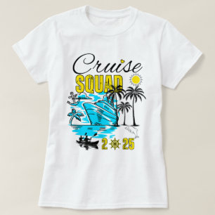 Camiseta Vacaciones familiares de cruceros Squad 2025