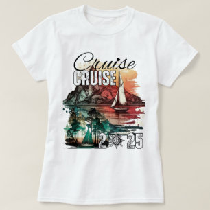 Camiseta Vacaciones familiares de cruceros Squad 2025