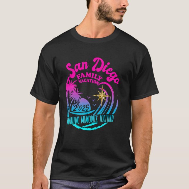 Camiseta Vacaciones familiares de familia Vacay Squad Trip  (Anverso)