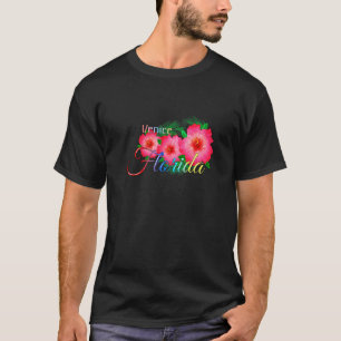 Camiseta Vacaciones familiares de flores tropicales de Vene