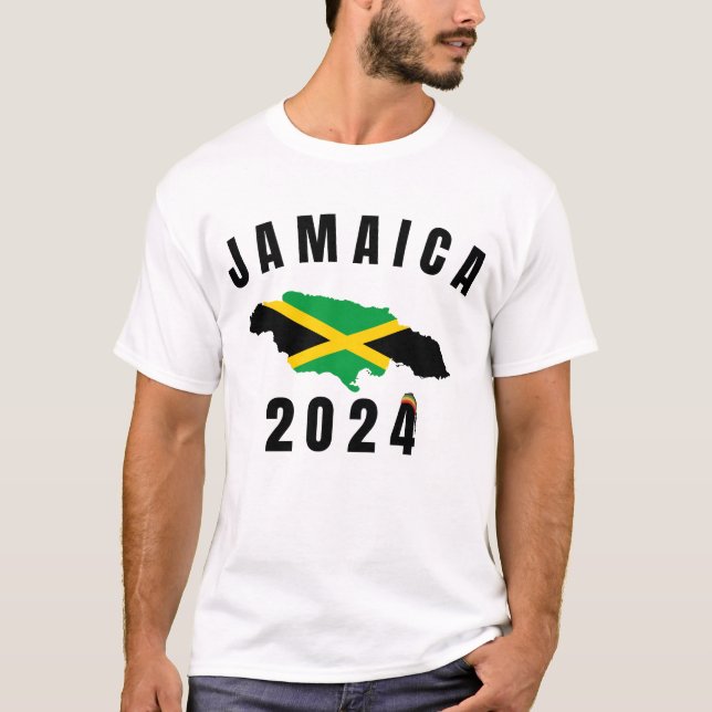 Camiseta Vacaciones familiares de Jamaica retro vintage 202 (Anverso)