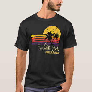Camiseta Vacaciones familiares de la playa de Waikiki Honol