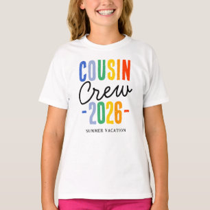 Camiseta Vacaciones Familiares de la Tripulación de Primos 