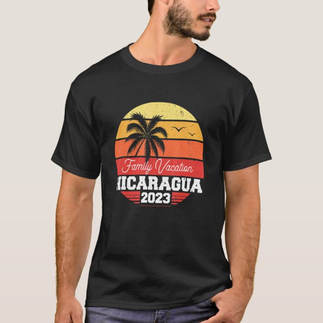 Camiseta Vacaciones familiares de Nicaragua 2023 Feriados c (Anverso)