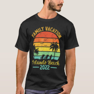 Camiseta Vacaciones familiares de palmeras antiguas 2022 Fl