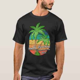 Camiseta Vacaciones familiares de palmeras antiguas 2022 St