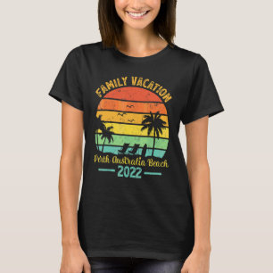 Camiseta Vacaciones familiares de palmeras de época 2022 Au
