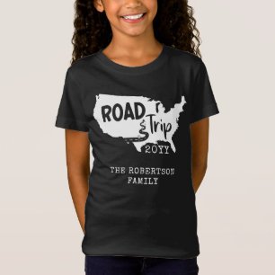 Camiseta Vacaciones familiares de personalizados   Mapa de