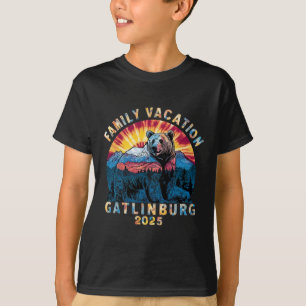Camiseta Vacaciones familiares de recuerdo de oso Tennessee