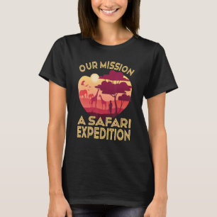 Camiseta Vacaciones familiares de safari para un tour por l