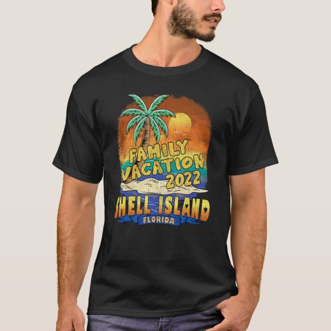 Camiseta Vacaciones familiares de Shell Island Florida 2022 (Anverso)