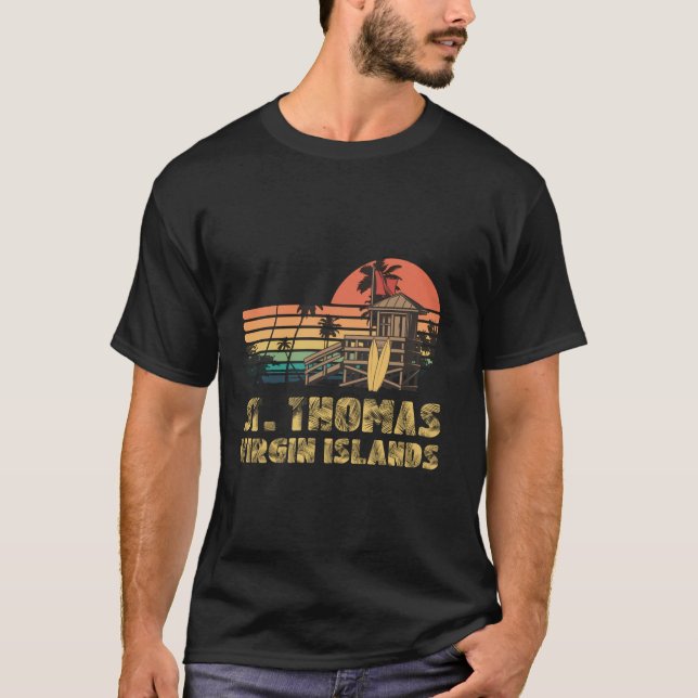 Camiseta Vacaciones familiares de St Thomas en las Islas Ví (Anverso)