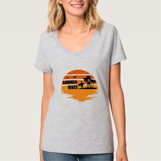 Camiseta Vacaciones familiares de Summer Vibes (Anverso)