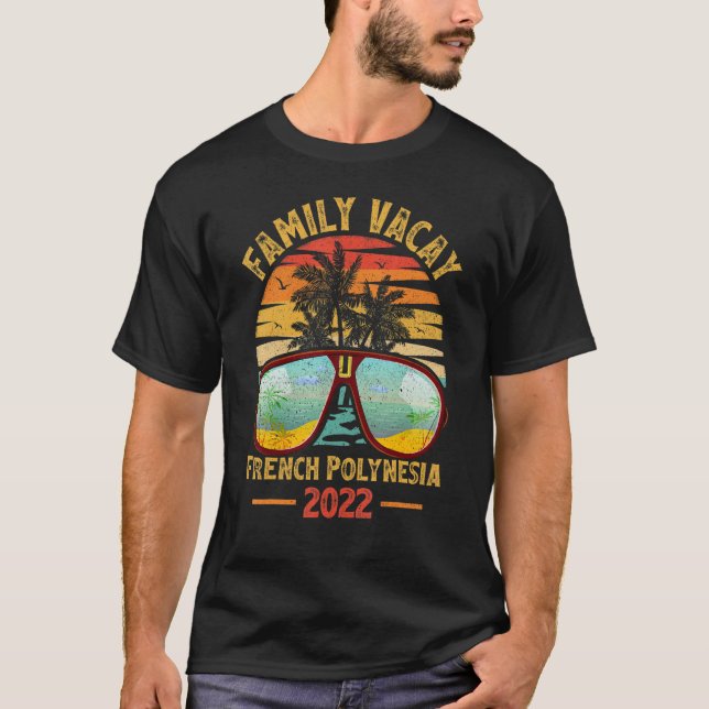 Camiseta Vacaciones familiares de vidrio solar 2022 Polyn f (Anverso)