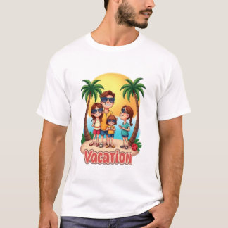 Camiseta vacaciones familiares divertidas