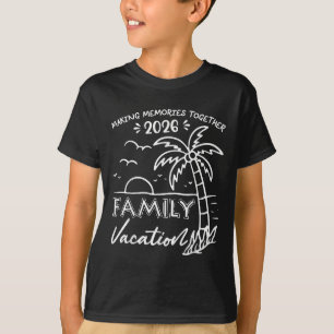 Camiseta Vacaciones familiares divertidas 2026 Beach Palm T