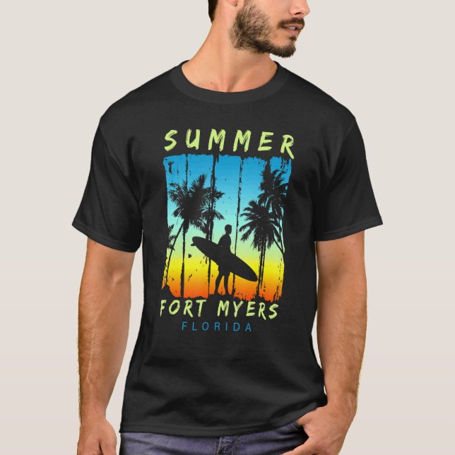 Camiseta Vacaciones familiares divertidas Florida Fort Myer (Anverso)