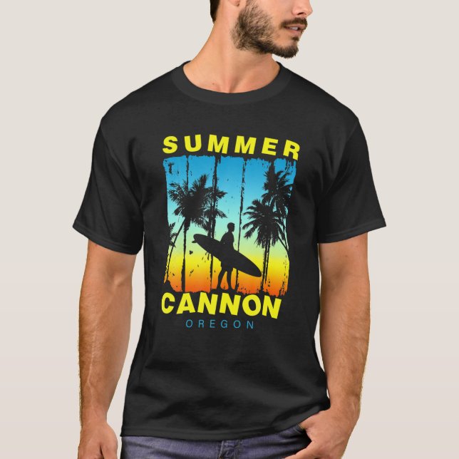 Camiseta Vacaciones familiares divertidas Oregon Cannon Sun (Anverso)