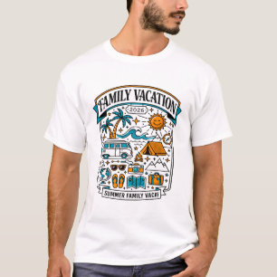 Camiseta Vacaciones Familiares Dos Mil Veintiséis Verano