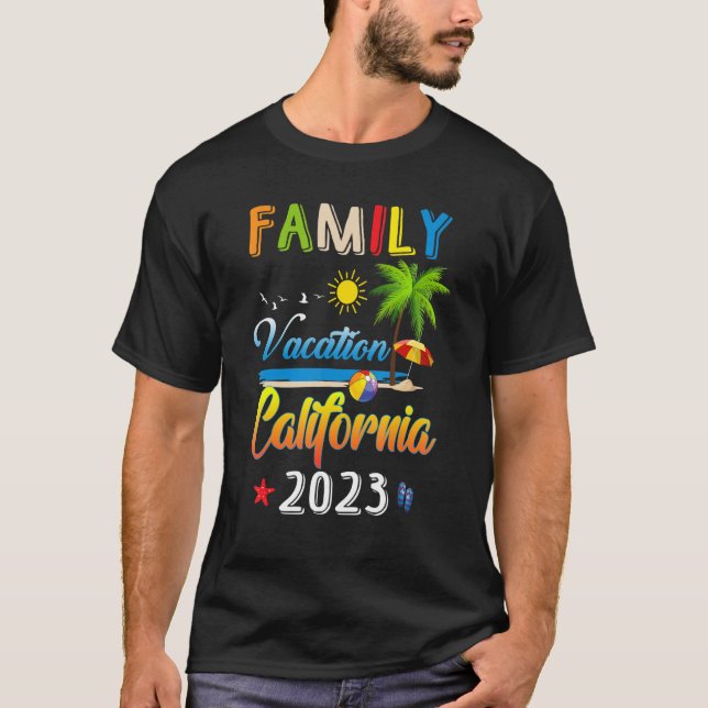 Camiseta Vacaciones familiares en California haciendo Recue (Anverso)