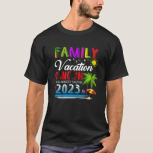 Camiseta Vacaciones familiares en Cancún México con Recuerd