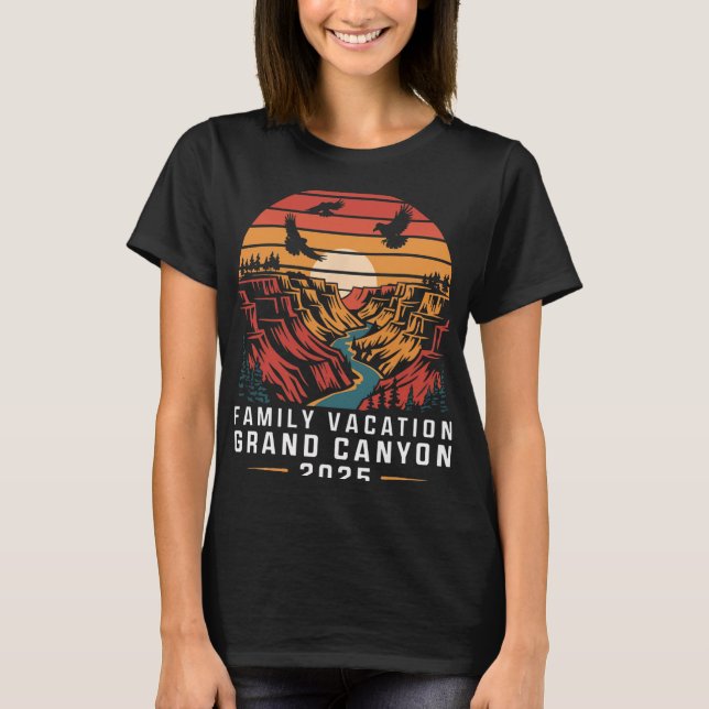 Camiseta Vacaciones familiares en el Gran Cañón 2025 (Anverso)