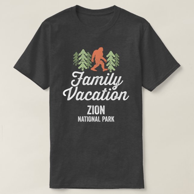 Camiseta Vacaciones familiares en el Parque Nacional de Zio (Diseño del anverso)