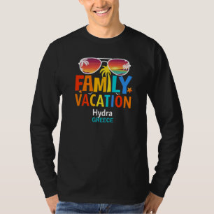 Camiseta Vacaciones Familiares en Hydra Islas Más Hermosas 
