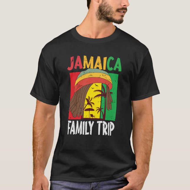 Camiseta Vacaciones familiares en Jamaica vacaciones en el  (Anverso)