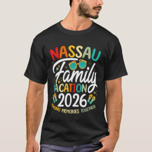 Camiseta Vacaciones Familiares en la Playa de Nassau Bahama