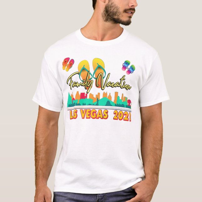 Camiseta Vacaciones familiares en Las Vegas 2021 Temporada  (Anverso)