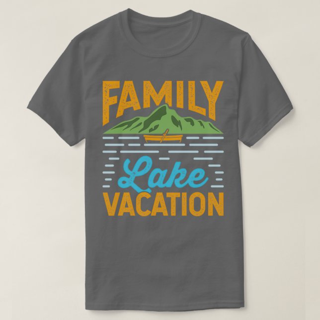 Camiseta Vacaciones familiares en los lagos (Diseño del anverso)