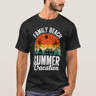 Camiseta Vacaciones familiares en playa coincidiendo con va