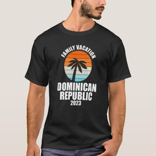 Camiseta Vacaciones familiares en República Dominicana 2023 (Anverso)