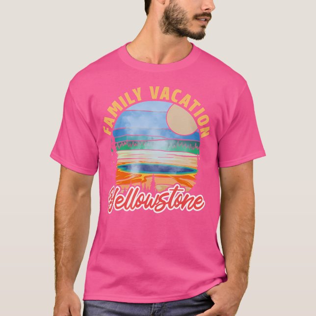 Camiseta Vacaciones Familiares En Yellowstone (Anverso)