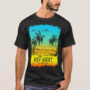 Camiseta Vacaciones familiares Florida Key West Sunset Beac