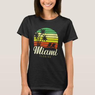 Camiseta Vacaciones familiares Florida Miami Sunset Beach