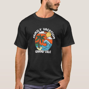 Camiseta Vacaciones familiares Grand Isle Beach Louisiana B