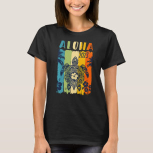 Camiseta Vacaciones familiares hawaianas por la retro de to