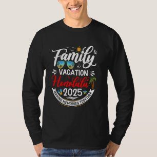 Camiseta Vacaciones familiares Honolulu 2025 Vaca de verano