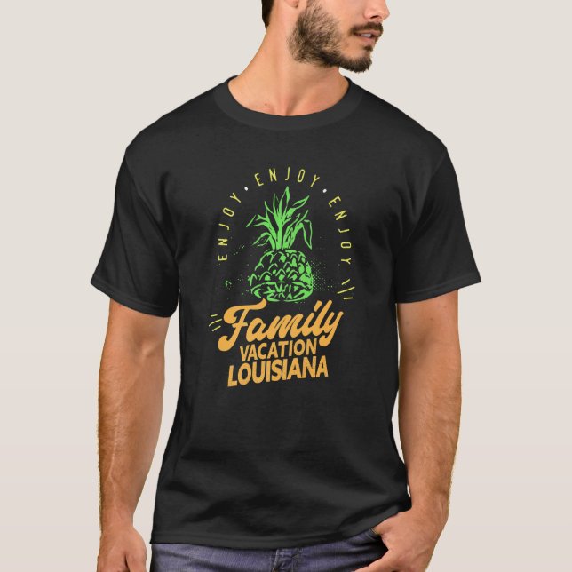 Camiseta Vacaciones familiares Louisiana Grupo familiar coi (Anverso)