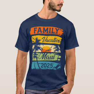 Camiseta Vacaciones familiares Maui Hawaii 2025 Grupo coinc