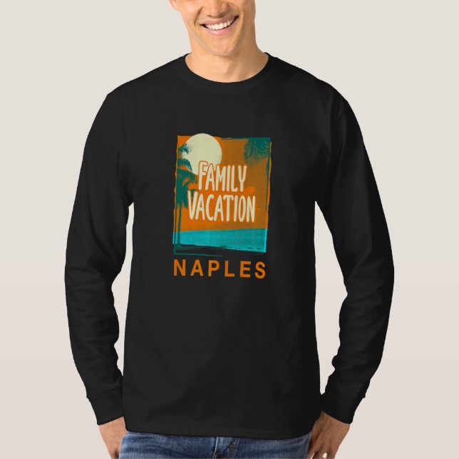 Camiseta Vacaciones familiares Nápoles Beach Florida Bum To (Anverso)