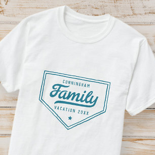 Camiseta Vacaciones familiares oficiales modernas