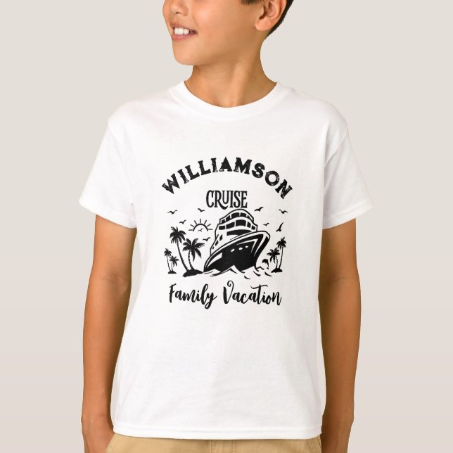 Camiseta Vacaciones familiares personalizadas (Anverso)