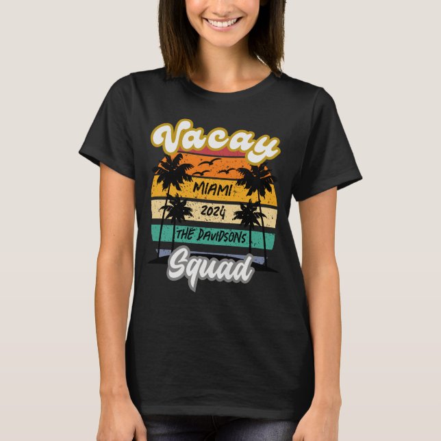 Camiseta Vacaciones familiares personalizadas (Anverso)
