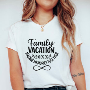 Camiseta Vacaciones familiares personalizadas con símbolo d